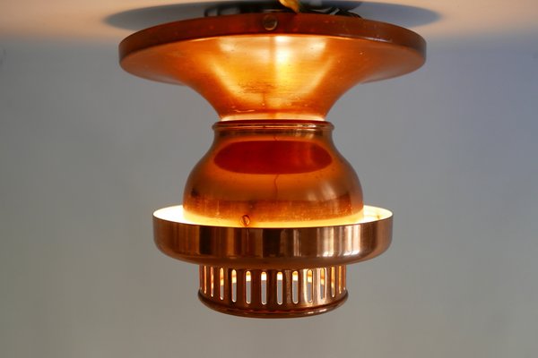 Mid-Century Danish Copper Ceiling Lamp-WPT-567116