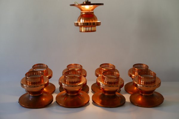 Mid-Century Danish Copper Ceiling Lamp-WPT-567116