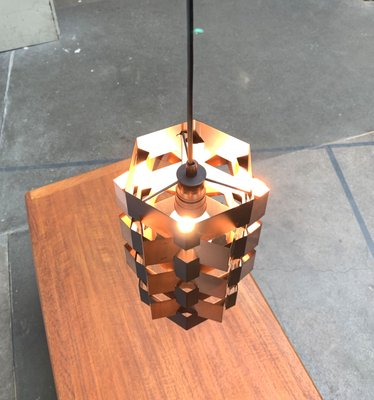 Mid-Century Danish Copper Pendant from Lyfa, 1960s-UAH-1370930