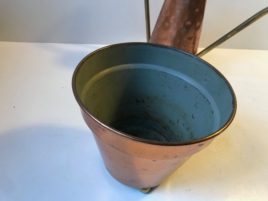 Mid-Century Danish Copper Planter and Watering Jug, 1960s, Set of 2-LCR-782919