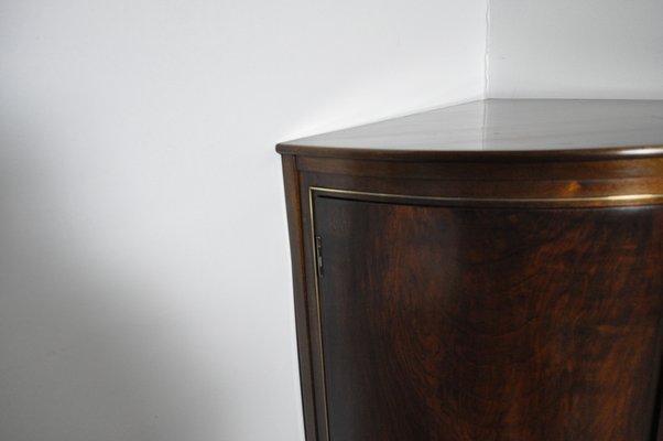 Mid-Century Danish Corner Cupboard in Mahogany, 1950s-HPQ-1178353