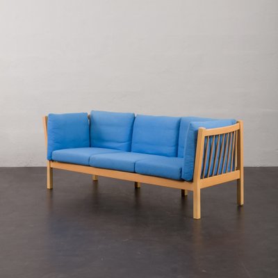 Mid-Century Danish Deep Blue 3-Seater Sofa attributed to Stouby, 1980s-UE-1769573