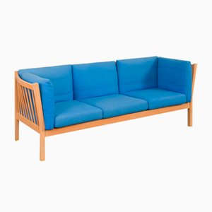 Mid-Century Danish Deep Blue 3-Seater Sofa attributed to Stouby, 1980s-UE-1769573