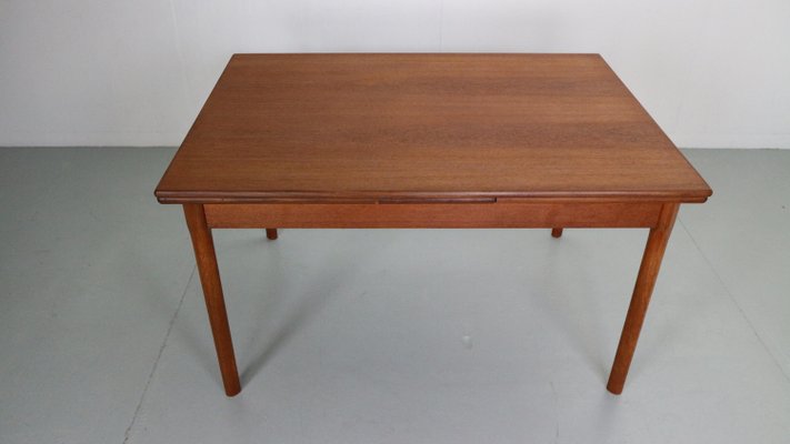 Mid-Century Danish Design Extendable Teak Dining Table, 1960s-DT-2026181