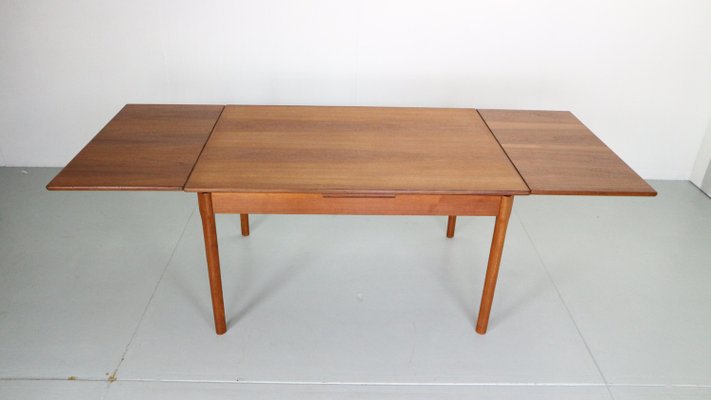 Mid-Century Danish Design Extendable Teak Dining Table, 1960s-DT-2026181