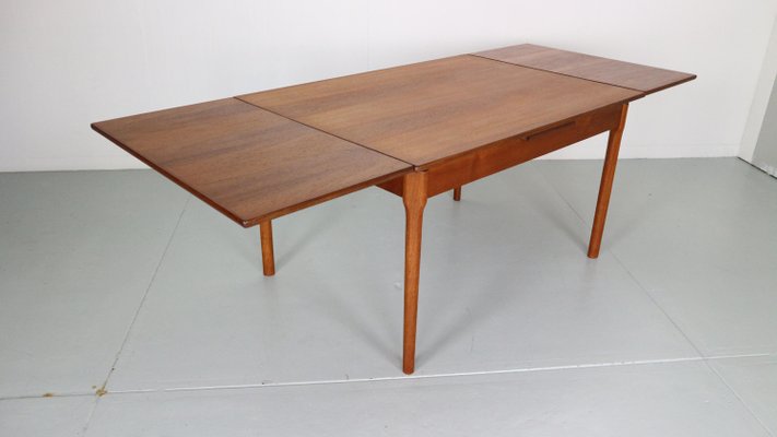 Mid-Century Danish Design Extendable Teak Dining Table, 1960s-DT-2026181