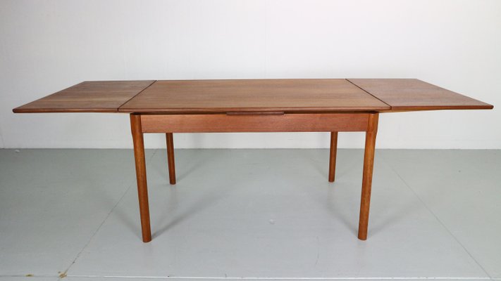 Mid-Century Danish Design Extendable Teak Dining Table, 1960s-DT-2026181