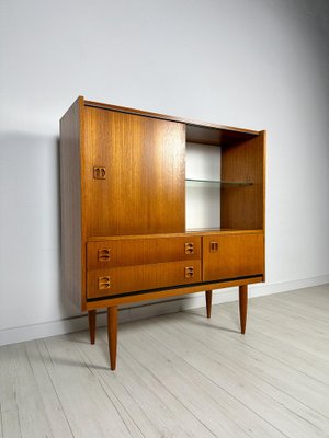 Mid-Century Danish Design Teak Cabinet with Showcase, 1960s-XCQ-1802159