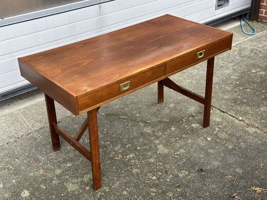 Mid-Century Danish Desk in Dark Beech, 1960s-GON-1756745