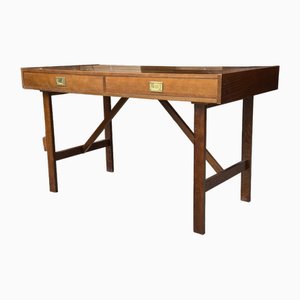 Mid-Century Danish Desk in Dark Beech, 1960s-GON-1756745