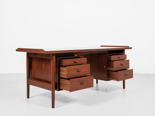 Mid-Century Danish Desk in Teak attributed to Arne Vodder for Sibast, 1960s-MF-1765674