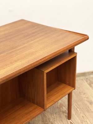 Mid-Century Danish Desk in Teak by Peter Løvig Nielsen for Hedensted Møbelfabrik, 1970s-DOY-1792281