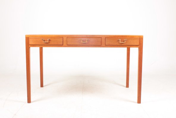 Mid-Century Danish Desk in Teak in Style of Ole Wanscher, 1950s-FK-1146021