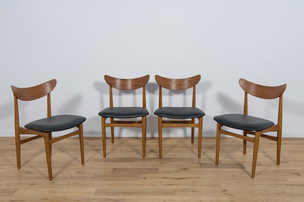 Mid-Century Danish Dining Chairs, 1960s, Set of 4-NIT-1735360