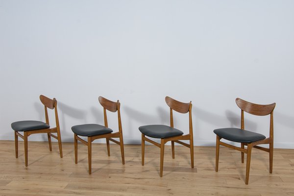 Mid-Century Danish Dining Chairs, 1960s, Set of 4-NIT-1735360