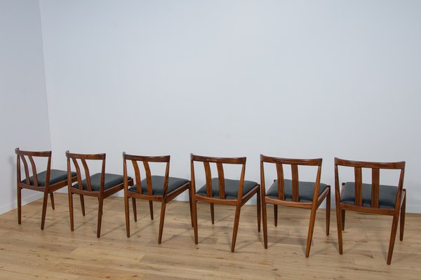 Mid-Century Danish Dining Chairs, 1960s, Set of 6-NIT-1705694