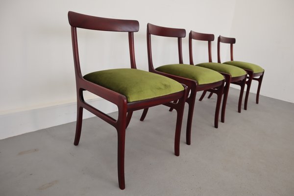 Mid-Century Danish Dining Chairs by Ole Wancher for Poul Jeppesens Møbelfabrik, 1960s, Set of 4-JWH-627994