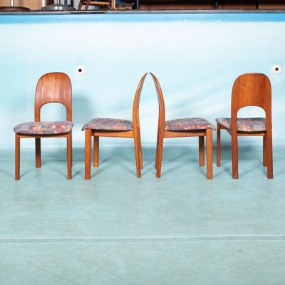 Mid-Century Danish Dining Chairs from Möbelfabrik Holstebro, 1970s, Set of 4-HGA-1229119