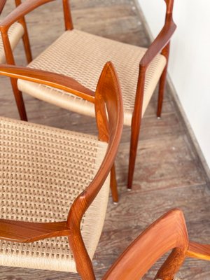 Mid-Century Danish Dining Chairs in Teak by Niels O. Møller for JL Mollers Møbelfabrik, 1950, Set of 6-DOY-2016553