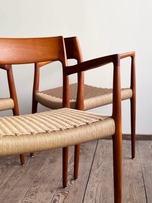 Mid-Century Danish Dining Chairs in Teak by Niels O. Møller for JL Mollers Møbelfabrik, 1950, Set of 6-DOY-2016553