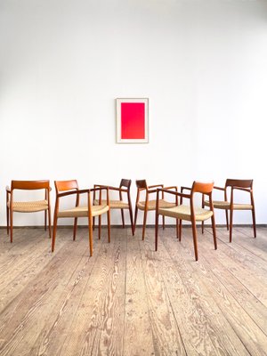 Mid-Century Danish Dining Chairs in Teak by Niels O. Møller for JL Mollers Møbelfabrik, 1950, Set of 6-DOY-2016553