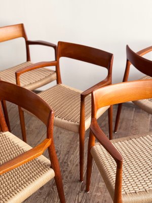 Mid-Century Danish Dining Chairs in Teak by Niels O. Møller for JL Mollers Møbelfabrik, 1950, Set of 6-DOY-2016553