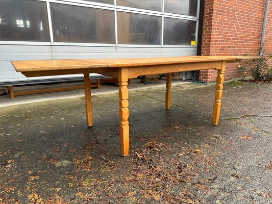 Mid-Century Danish Dining Table in Oak attributed to Henning Kjaernulf for EG Møbler, 1970s-GON-1750242