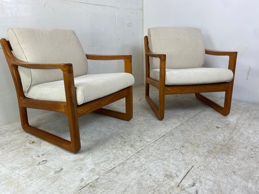 Mid-Century Danish Easy Chairs in Teak from CFC Silkeborg, 1960s, Set of 2-DE-1257582