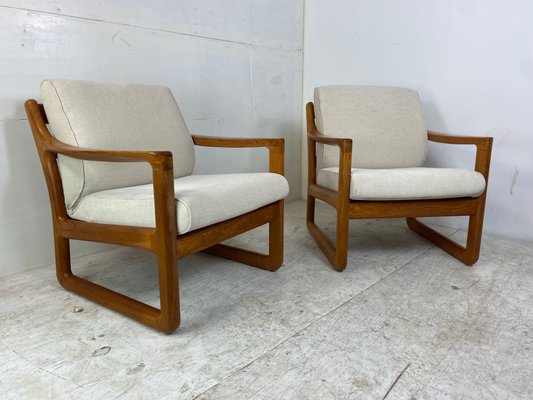 Mid-Century Danish Easy Chairs in Teak from CFC Silkeborg, 1960s, Set of 2-DE-1257582