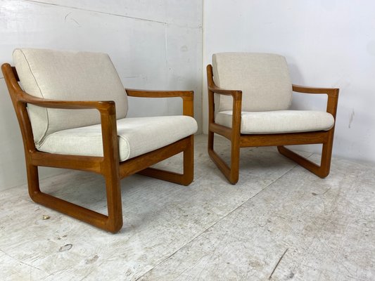 Mid-Century Danish Easy Chairs in Teak from CFC Silkeborg, 1960s, Set of 2-DE-1257582