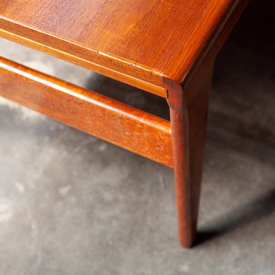 Mid-Century Danish Extendable Coffee Table in Teak by Illum Wikkelso for Koefoeds Mobelfabrik, 1960s-QVY-1818637