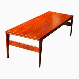 Mid-Century Danish Extendable Coffee Table in Teak by Illum Wikkelso for Koefoeds Mobelfabrik, 1960s-QVY-1818637