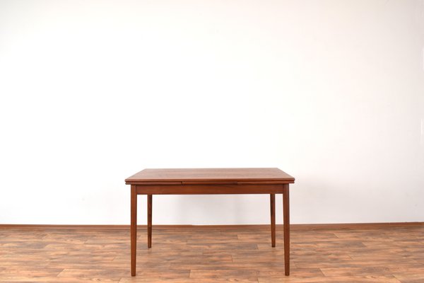 Mid-Century Danish Extendable Dining Table in Teak, 1960s-LOT-2032077