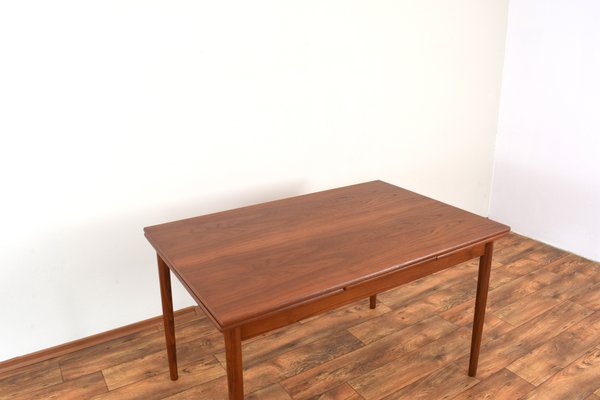 Mid-Century Danish Extendable Dining Table in Teak, 1960s-LOT-2032077