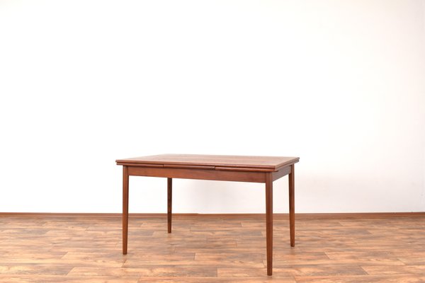 Mid-Century Danish Extendable Dining Table in Teak, 1960s-LOT-2032077