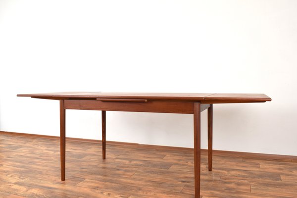 Mid-Century Danish Extendable Dining Table in Teak, 1960s-LOT-2032077