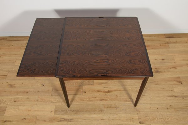 Mid-Century Danish Extendable Rosewood Dining Table, Denmark, 1960s-NIT-2017124