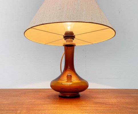 Mid-Century Danish Glass Table Lamp from Holmegaard-UAH-1035017