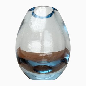 Mid-Century Danish Hellas Series Glass Vase by Per Lütken for Holmegaard, 1960s-UAH-1760250