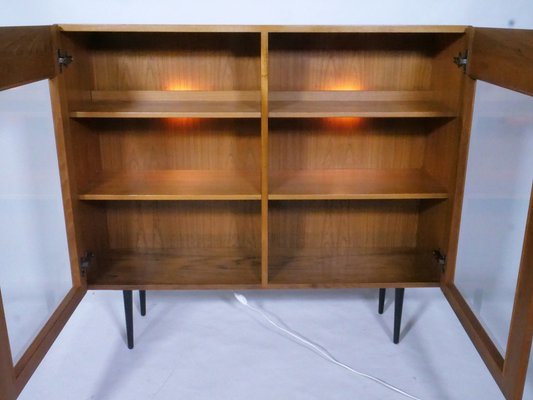 Mid-Century Danish Illuminated Showcase Cabinet in Teak, 1960s-LVS-1368392