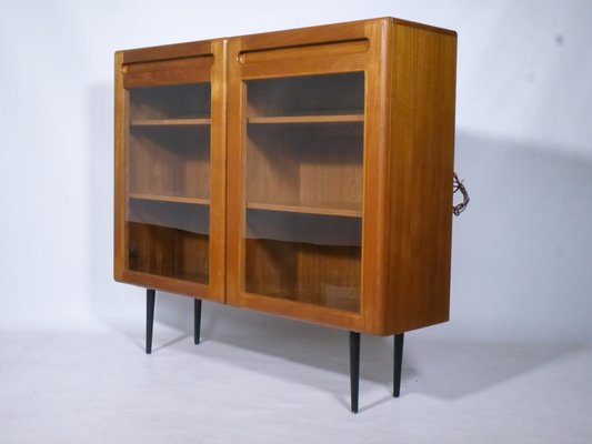 Mid-Century Danish Illuminated Showcase Cabinet in Teak, 1960s-LVS-1368392