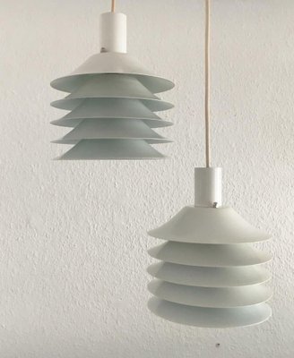 Mid-Century Danish Lamellar Pendants from Lyfa, 1960s, Set of 2-UAH-1801478