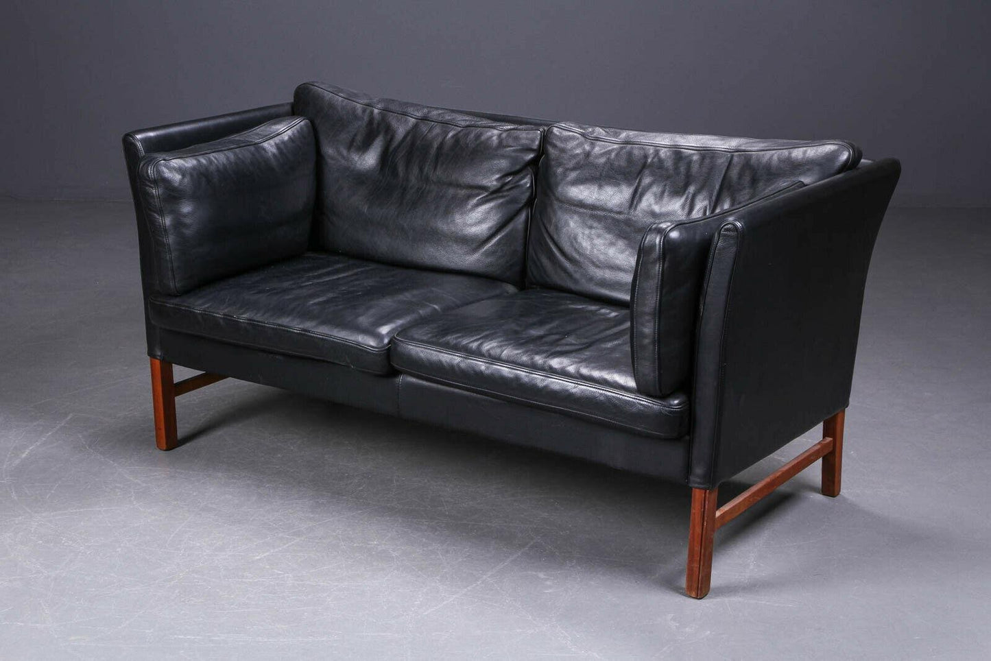 Mid-Century Danish Leather 2-Seat Sofa by Georg Thams, 1968