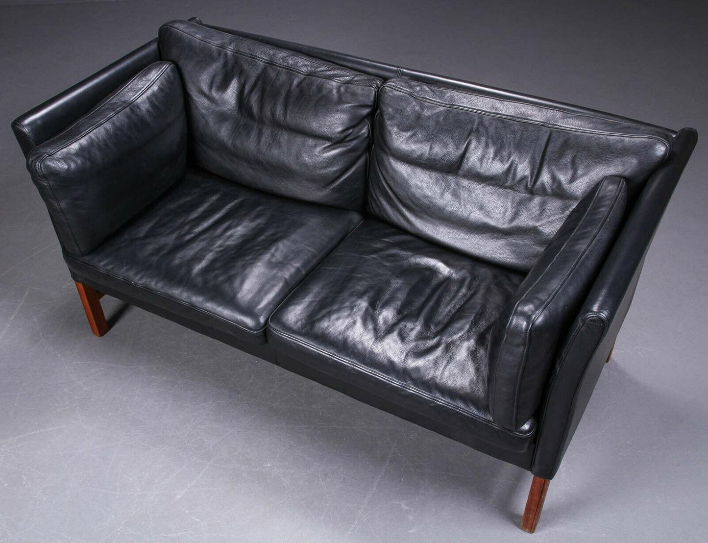 Mid-Century Danish Leather 2-Seat Sofa by Georg Thams, 1968