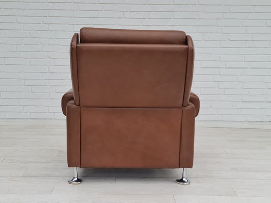 Mid-Century Danish Leather Armchair, 1970s-TMW-1414879