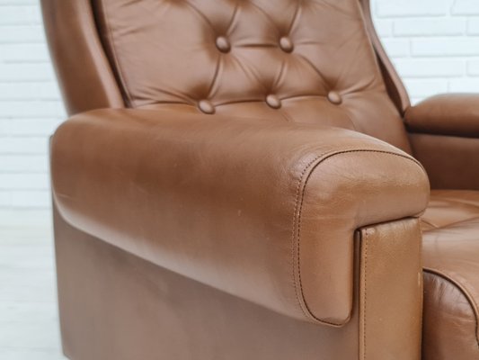 Mid-Century Danish Leather Armchair, 1970s-TMW-1414879