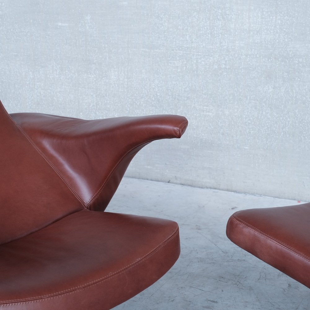 Mid-Century Danish Leather Armchair by Gösta Berg for Fritz Hansen