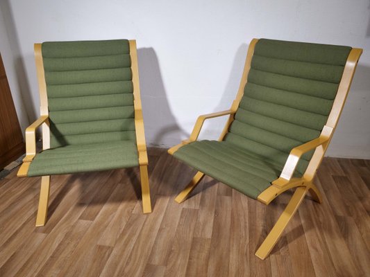 Mid-Century Danish Lounge Chairs by Peter Hvidt & Orla Mølgaard-Nielsen for Fritz Hansen, 1980s, Set of 2-LVS-706963