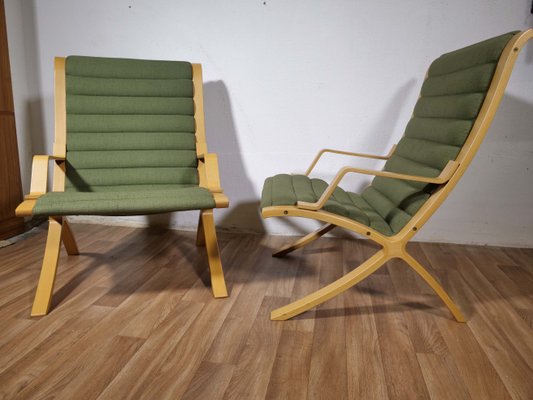 Mid-Century Danish Lounge Chairs by Peter Hvidt & Orla Mølgaard-Nielsen for Fritz Hansen, 1980s, Set of 2-LVS-706963