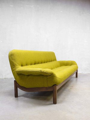 Mid-Century Danish Mellow Yellow Sofa-BW-1261467